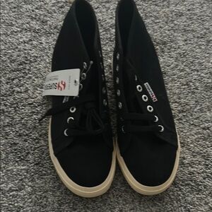 Superga Black Canvas Sneakers